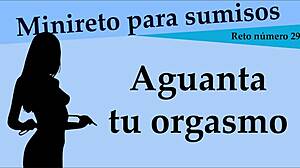 Hold your orgasm in this easy game level!