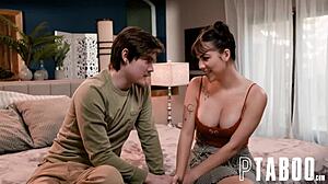 Dee Williams guides stepson Tyler and Lilith in anal threesome