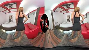 Pierced Nipple Babe Screams For More Sex In VR!