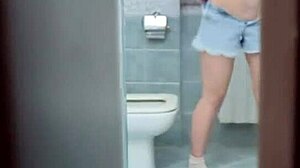 Watch my stepbrother spy on me in the bathroom then bang me?