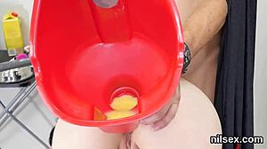 Foxy cutie was taken in anal asylum for painful treatment