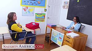 Ebony milf professor gets her pussy stuffed by student 😈