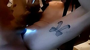 Slave licks sperm from master's ass roughly