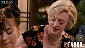 Dee Williams guides stepson Tyler and Lilith in anal threesome