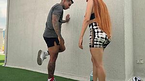 Muscular coach fucks his student outdoors 😏