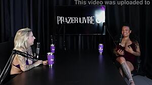 Gaúcha Yasmin Sheer Red in bisexual swingers group sex