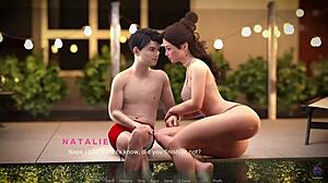 big ass stepsister craves sex with stepbro in 3d hentai bukkake outfit