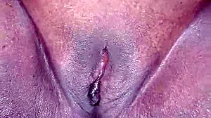 In a steamy homemade scene, the beautiful aunty bends over doggystyle for intense fucking until her big natural tits shake and creamy pussy gapes with creampie.