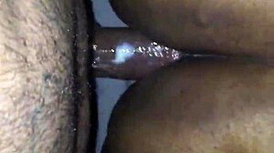 This ebony BBW takes that monster cock in her ass!