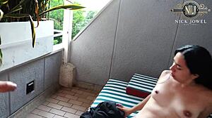 Fucking hot receptionist bareback to orgasm!