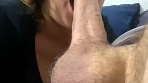 Sucking that huge cock like a pro 😏