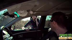 Ashton Haze's public handjob in the desert.