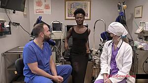 Nurse rina arems performs yearly checkup