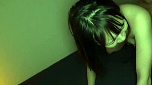 cute asian girl excited by ex-boyfriend's blowjob and creampie