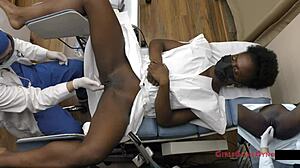 Nurse rina arems performs yearly checkup