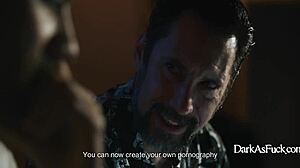 nerd invents gadget for group fuck with ceo's wife in dark simulation