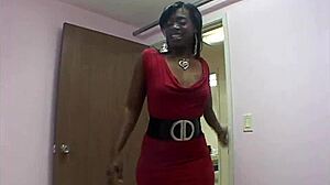 Ebony amateurs engage in intense cowgirl riding and group face sitting in office interview