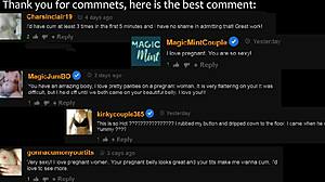 My pregnant girlfriend shares her amateur experiences with friends