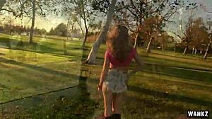 Lesbian Prankster Goldie Seduces Teen 18+ Jenna Sativa!