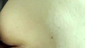 he thrusts into the gaping bbw's ass in the kitchen, filling her pussy with cum