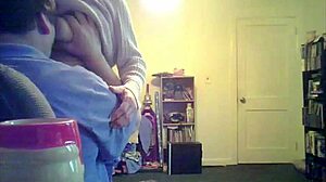 I admire Lori's big tits in the living room