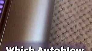 I feel so intense while cock milking with VacuGlide by Autoblow in this BDSM teaser setup.