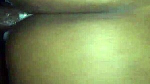 This ebony BBW takes that monster cock in her ass!