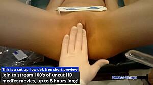 dr tampa checks sisters' first gyno exam with angel santana and aria nicole.