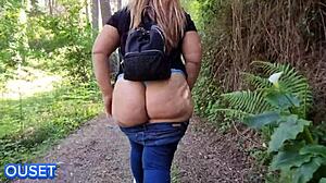 Latina Curvy Ass Shaking In Forest Orgy