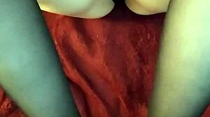 doing a footjob in stockings for the first time, leading to a cumshot