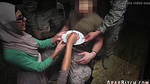 hot teen 18+ caught sneaking in the army base.