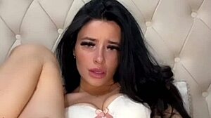 Horny American exchange student gives girlfriend experience with toys and squirting