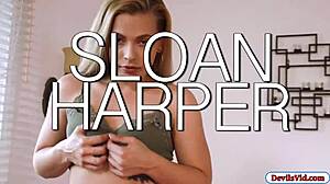 Sloans Hairy Pussy Receives Blowjob, Fingering, Handjob, And Oral Attention From Big Cock