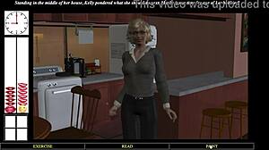 Blonde Kelly plays with toys in solo masturbation session with friend.