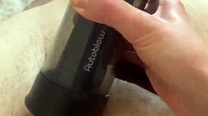 I feel so intense while cock milking with VacuGlide by Autoblow in this BDSM teaser setup.