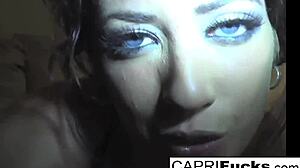 Capri Cavanni Plays With Her Wet Pussy And Amazing Big Tits