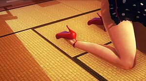 Hentai Uncensored - Cloe's Wild Tatami Sex!