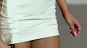 teen stuffs snatch with dildos and fingers solo