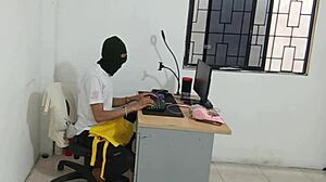 Neighbor gets horny and shows off her ass in front of the camera