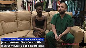 rina arems gets detailed yearly checkup with nurse spreading shaved pussy