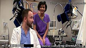 freshman gets mandatory hitachi orgasm from nurse - jackie banes