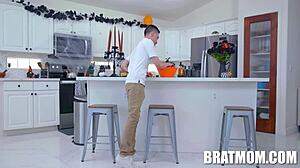 Stepmom's Seductive Halloween Hookup.