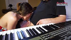 Wow! Brunette coed Cloe gets pounded deep and jizzed on