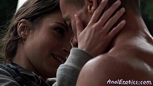 Beauty anally banged outdoors