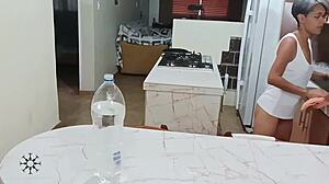 Why did my stepbrother shove his big cock in my tight pussy on the couch after our fight?