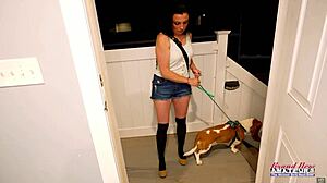 phoenix rae fingers pussy and sucks cock