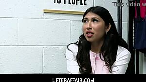 At work burglar blowjob