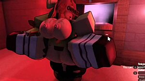 Oh man, that smug girl just couldn't wait to get fucked in Roblox fan request 2! 😏