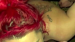 redhead streetwalker strips naked and sucks dick in truck backseat, swallowing cum!