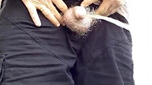 Rustyas1 takes another casual piss in his homemade mature routine